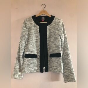 Vince Camuto open front tweed blazer